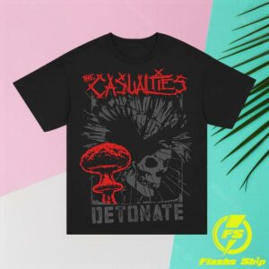 The Casualties Merch Store Detonate Cloud T-Shirt Black