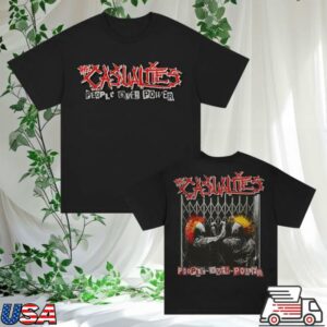 The Casualties Merch Store People Over Power T-Shirt Black