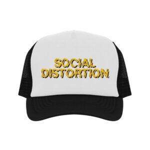 Social Distortion Store Merch Born To Kill Wavy Logo Trucker Hat