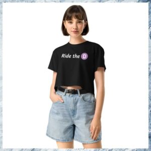 La Metro Merch Store Ride The D Crop Top