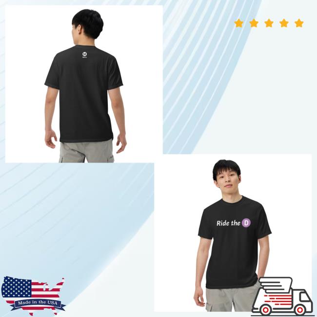 La Metro Merch Store Ride The D Unisex Heavyweight T-Shirt 5 La Metro Merch Store Ride The D Unisex Heavyweight T-Shirt