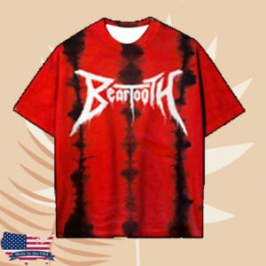 Beartooth Merch Store Shop Snake On My Back Red Dye Tee