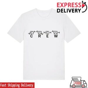 W.A.S.T.E. Store Merch Semaphore Crew White T-Shirt