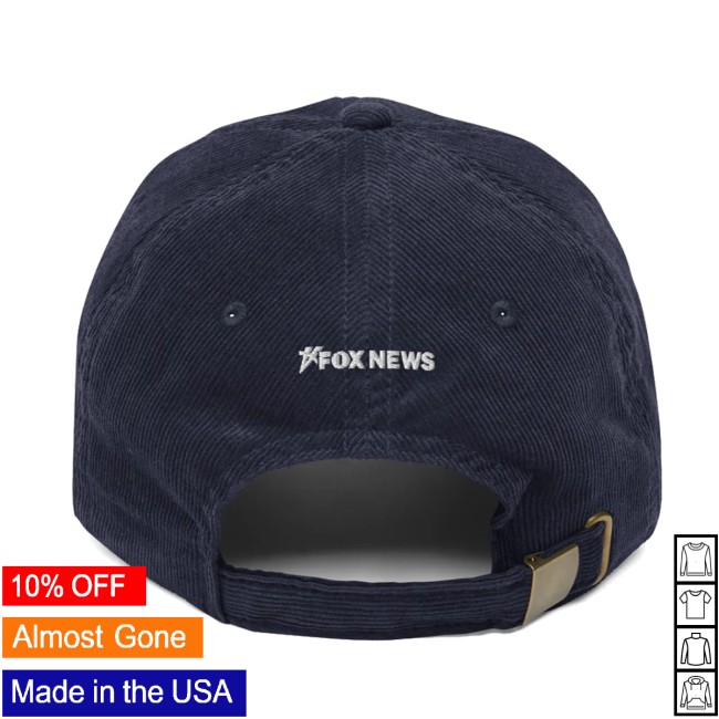 Fox News Shop Store Merch Fox News Proud American Embroidered Vintage Corduroy Hat 3 Fox News Shop Store Merch Fox News Proud American Embroidered Vintage Corduroy Hat