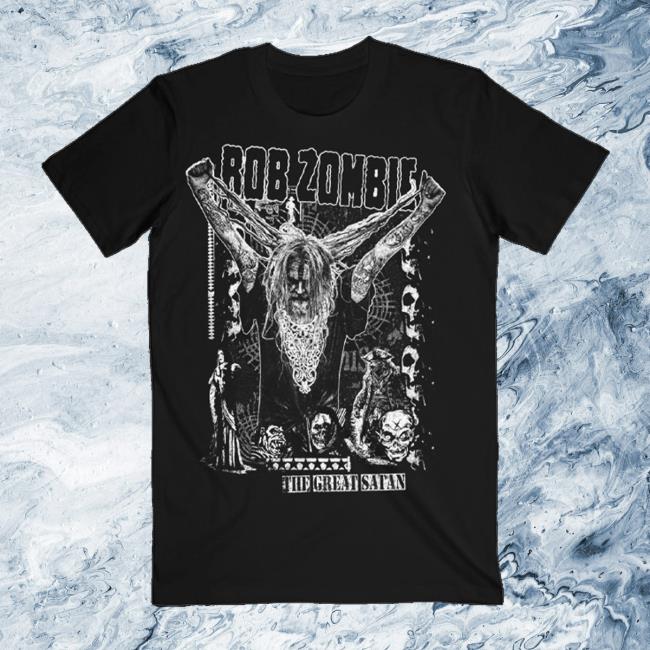 Rob Zombie Shop Merch Store The Great Satan Rob Tee Rob Zombie Shop Merch Store The Great Satan Rob Tee