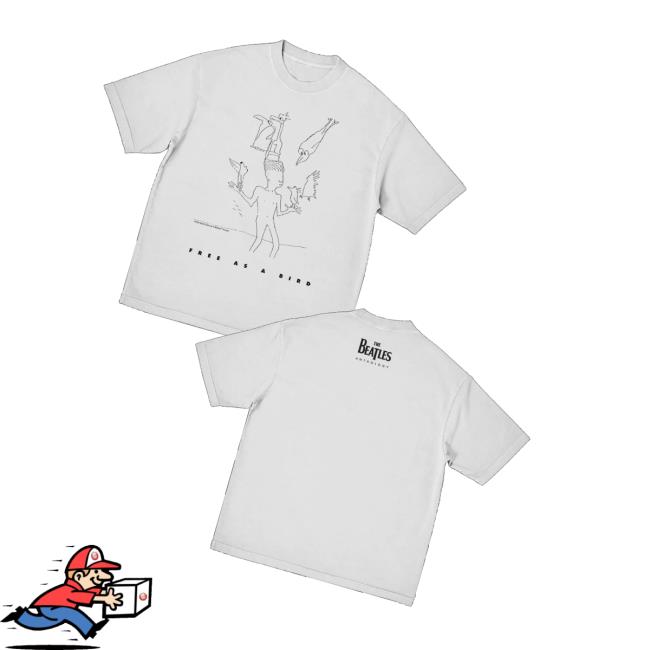 The Beatles Merch Store Shop Free As A Bird T-Shirt The Beatles Merch Store Shop Free As A Bird T-Shirt