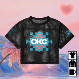 Official Okc Thunder Store Merch Okc Thunder X Round21 Native Heritage Mesh Top
