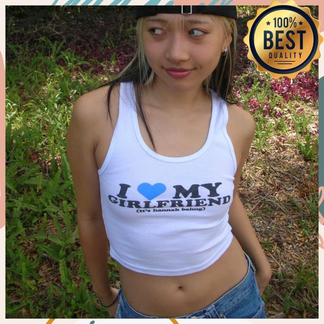 Hannah Bahng Merch Store I Heart My Gf It’s Hannah Bahng Crop Tank Hannah Bahng Merch Store I Heart My Gf It’s Hannah Bahng Crop Tank