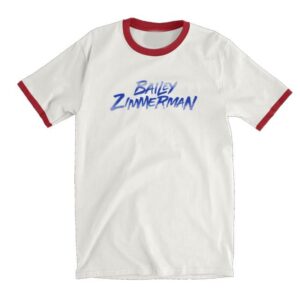 Bailey Zimmerman Merch Store Shop Bz Dnsr 2026 Tour Vintage White Red Ringer Tee