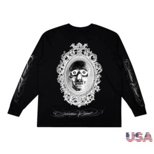 Section 8 Official Merch Store Face Death In The Mirror Black Long Sleeve