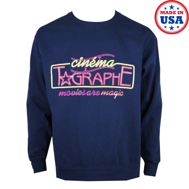 Vinegar Syndrome Store Merch Cinématographe Movies Are Magic – Crewneck Sweatshirt Vinegar Syndrome Store Merch Cinématographe Movies Are Magic – Crewneck Sweatshirt