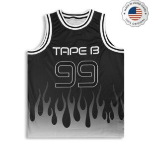 Tape B Merch Store Tape B Hot One Basketball Jersey