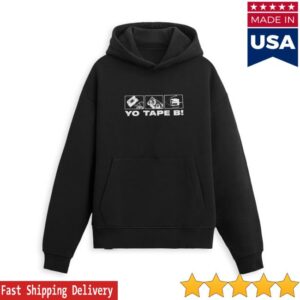 Tape B Merch Store Tape B Yo Tape B Hoodie Black