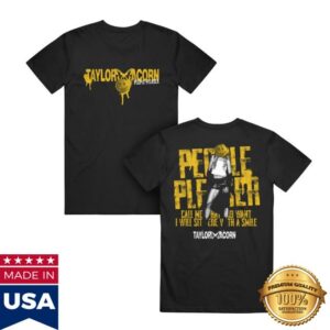 Taylor Acorn Merch Store People Pleaser Black T-Shirt