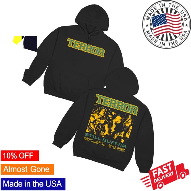 Flatspot Records Merch Store Terror Still Suffer Live Shot Hoodie Flatspot Records Merch Store Terror Still Suffer Live Shot Hoodie