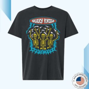 Shaky Knees Festival Shop Merch Store Electric Skeleton Lineup Tee