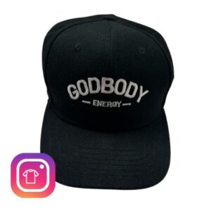Aj Mcqueen Merch Store Shop God Body Energy Black Baseball Cap