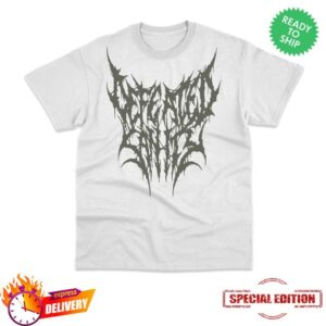 Vicious Instinct Merch Store Defeated Sanity Oversize Logo Tee In Broken White