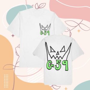 G59 Records Merch Store G59 Hand Drawn Tee White