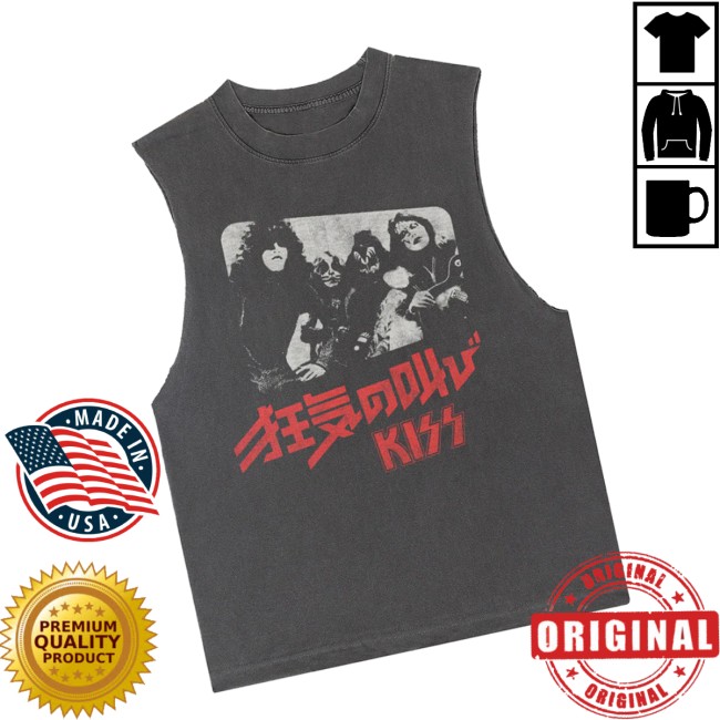 Kiss Official Store Merch Shout It Out Loud Japan Cover Muscle Tee Kiss Official Store Merch Shout It Out Loud Japan Cover Muscle Tee