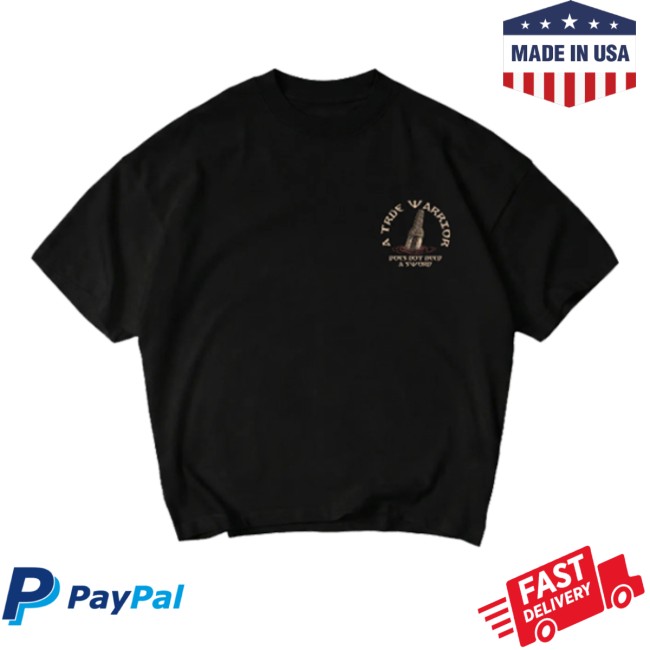 Otaku Complex Store Merch A True Warrior T-Shirt Black Otaku Complex Store Merch A True Warrior T-Shirt Black