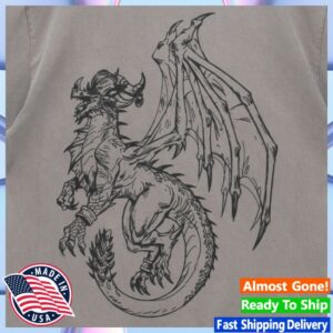 Blizzard Store Merch World Of Warcraft Alexstrasza Sketch Grey T-Shirt