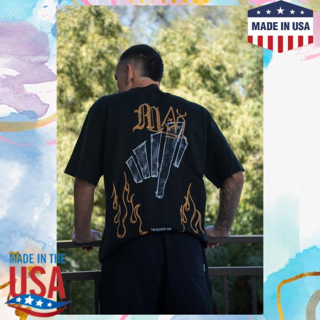 Max Holloway Merch Store Max Holloway Blessed Sketch Tee Max Holloway Merch Store Max Holloway Blessed Sketch Tee