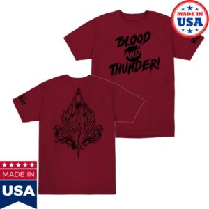 Blizzard Gear Shop Merch Store World Of Warcraft Blood And Thunder Red T-Shirt
