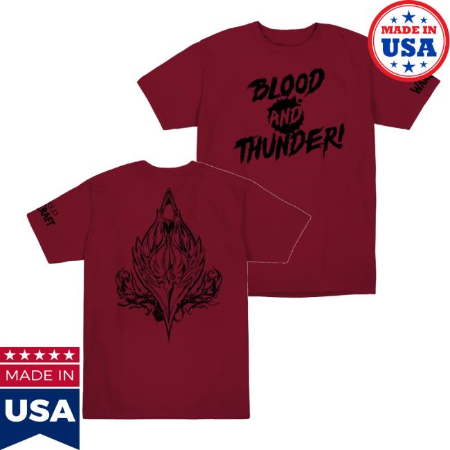 Blizzard Gear Shop Merch Store World Of Warcraft Blood And Thunder Red T-Shirt Blizzard Gear Shop Merch Store World Of Warcraft Blood And Thunder Red T-Shirt