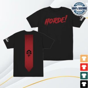 Blizzard Gear Shop Merch Store World Of Warcraft Horde Banner Black T-Shirt