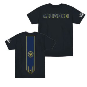 Blizzard Gear Shop Merch Store World Of Warcraft Alliance Banner Blue T-Shirt