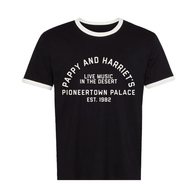 Pappy And Harriets Shop Merch Store P&H Parsons Tee Black Pappy And Harriets Shop Merch Store P&H Parsons Tee Black