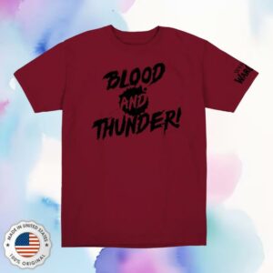 Blizzard Gear Merch Store World Of Warcraft Blood And Thunder Red T-Shirt