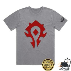 Blizzard Gear Merch Store World Of Warcraft Horde Icon Grey T-Shirt