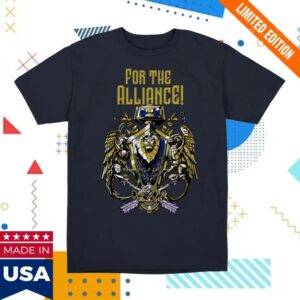 Blizzard Store Merch World Of Warcraft Alliance Crest Blue T-Shirt