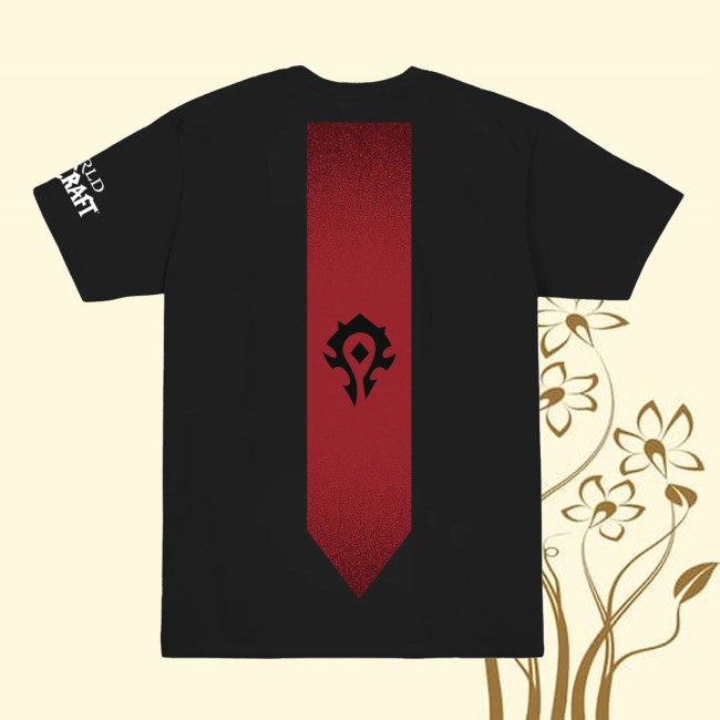 Blizzard Store Merch World Of Warcraft Horde Banner Black T-Shirt Blizzard Store Merch World Of Warcraft Horde Banner Black T-Shirt