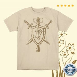 Blizzard Store Merch World Of Warcraft Go With Honor Tan T-Shirt