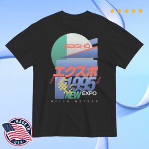 Hello Meteor Merch Store Expo 1995 Promotional Graphic T Shirt