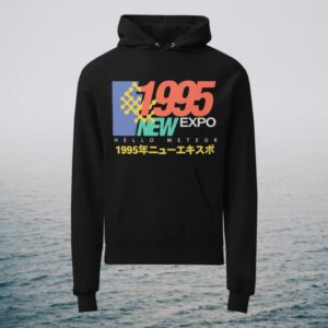 Hello Meteor Merch Store Expo 1995 Promotional Hooded Sweatshirt