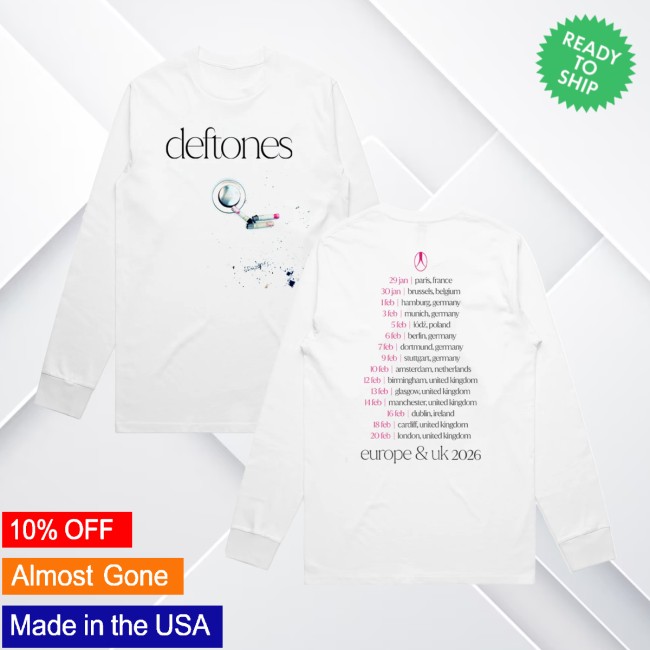 Deftones Store Merch Smoke Tour Longsleeve Deftones Store Merch Smoke Tour Longsleeve