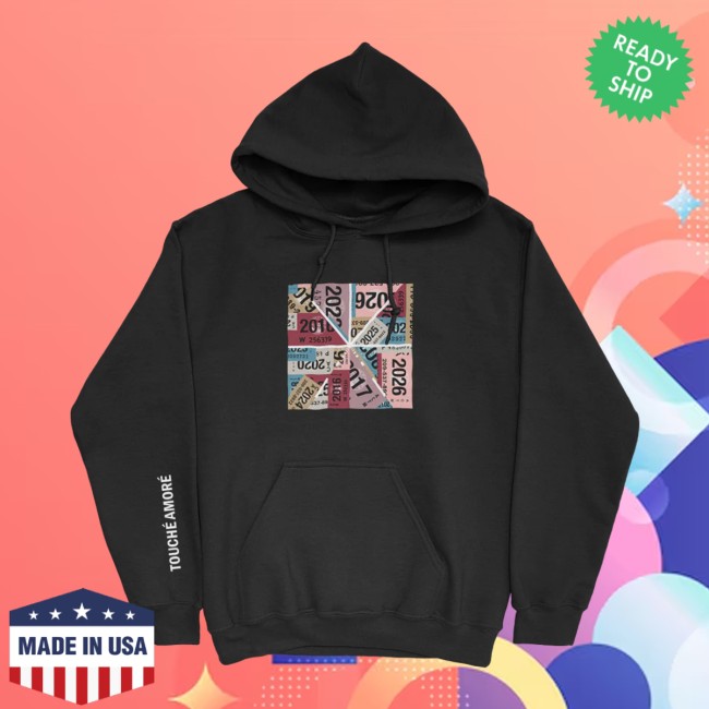 Touche Amore Store Merch Registration Pullover Hoodie (Black) Touche Amore Store Merch Registration Pullover Hoodie (Black)