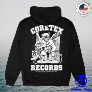 Coretex Records Store Merch Coretex Star Bear Hoodie Black