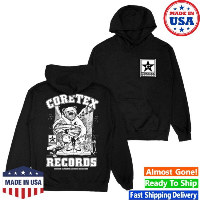 Coretex Records Store Merch Coretex Star Bear Hoodie Black Coretex Records Store Merch Coretex Star Bear Hoodie Black