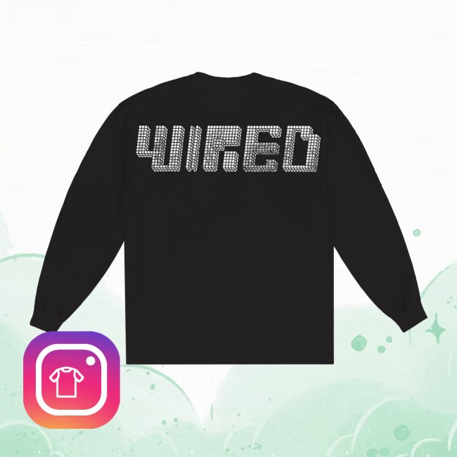 Run For Cover Records Store Merch Basement Wired Cat Long Sleeve Run For Cover Records Store Merch Basement Wired Cat Long Sleeve
