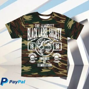 Black Label Society Store Merch Engines Of Demolition Camo Tour Tee