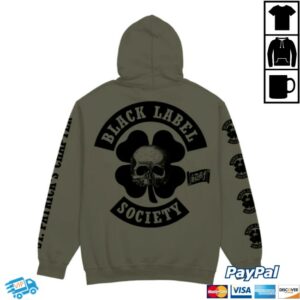 Black Label Society Store Merch Lucky Clover St. Patricks Day Hoodie