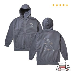 Mrbeast Store Merch Shop Mrbeast X Naruto Shuriken Zip Hoodie