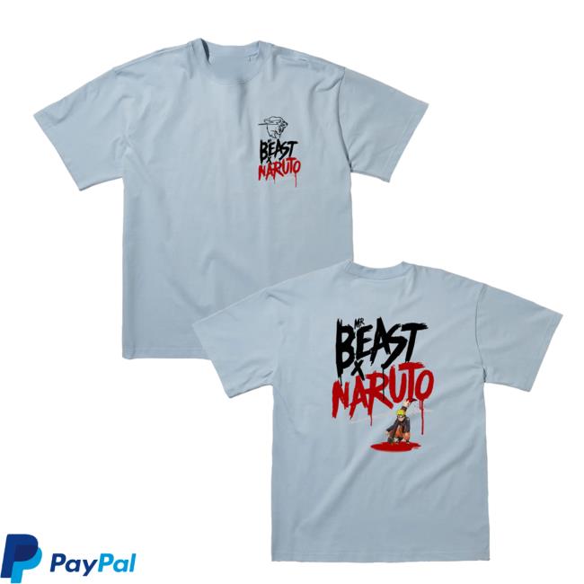 Mrbeast Store Merch Shop Mrbeast X Naruto Gaka Tee Mrbeast Store Merch Shop Mrbeast X Naruto Gaka Tee