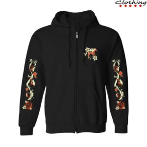 Shark Robot Merch Store Spindlehorse Zip-Up Hoodie Year Of The Horse Logo