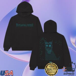 Runforcoverrecords Shop Merch Basement Ascii Cat Hoodie